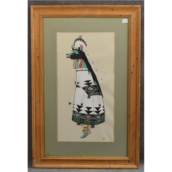 ZUNI PAINTING ("KAI-SA" PERCY SANDY)