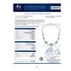 Image 4 : 23.37 ctw Emerald and 2.05 ctw Diamond 14K Yellow Gold Necklace with White Ename