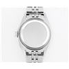 Image 6 : Rolex Ladies Quickset Stainless Steel White Roman Stainless Steel Diamond Bezel