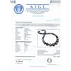 Image 4 : 11MM to 15MM Tahitian Cultured Pearl and 0.35 ctw Diamond 14K White Gold Necklac