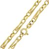 Image 5 : Vintage Italian 14k Gold 40" Long Interlocking Paperclip Link Chain Necklace