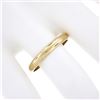 Image 3 : Unisex Classic 14k Yellow Gold 3.1mm Plain Dome Polished Stack Wedding Band Ring