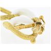 Image 7 : Italian Giovanni Marchiso White Ceramic & 18k Gold Textured Link Chain Bracelet
