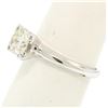 Image 6 : Vintage 14k White Gold 0.83 ctw I VVS2 Round Brilliant Cut Diamond Solitaire Rin