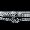 Image 3 : 24.69 ctw G to I COLOR SI2 to I1 CLARITY Diamond 14K White Gold Tennis Necklace