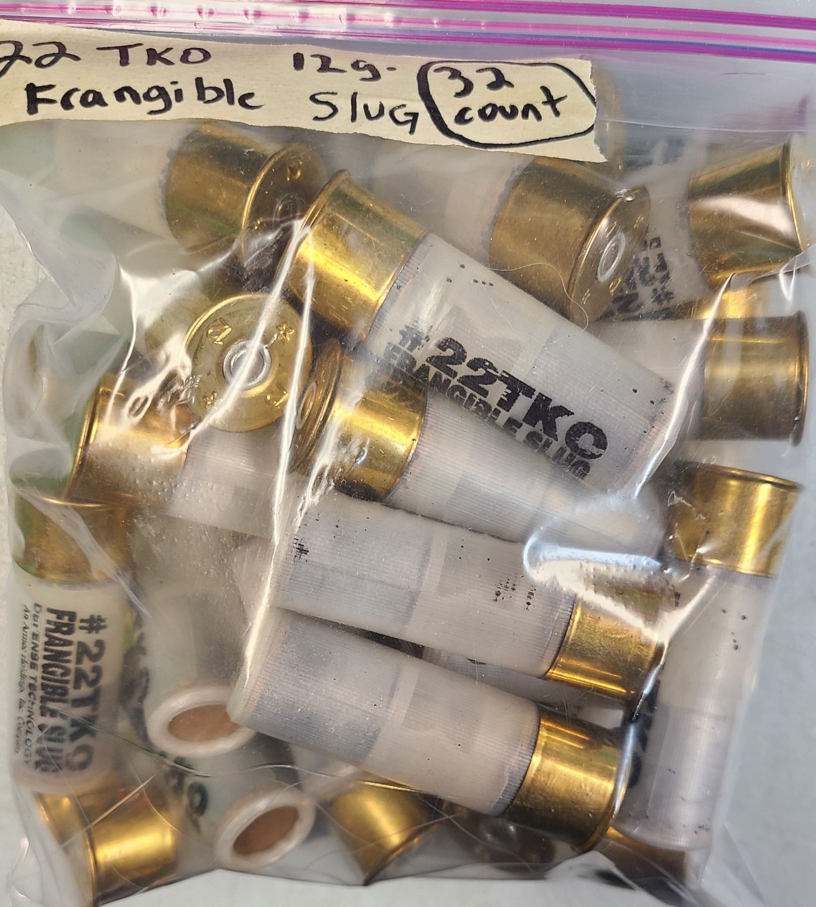 12 ga TKO Frangible Slugs Shot Shotgun Shells - 32 rds