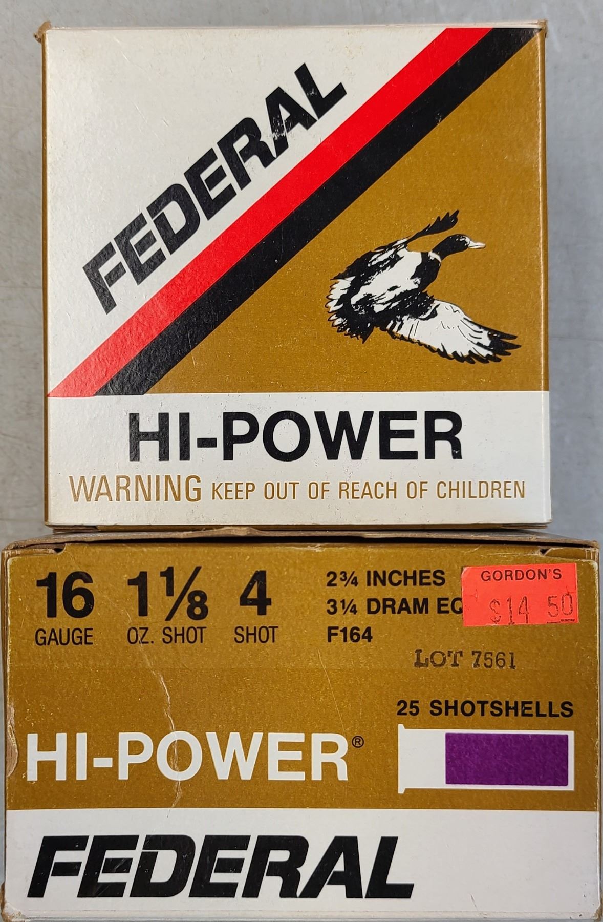 16 ga Federal Hi-Power #4 Shot 2 3/4 in Shotgun Shells - 50 rds