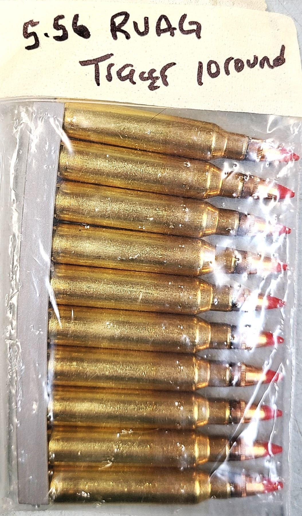 556 Nato Ruag TRACER Military FMJ Ammo - 10 rds