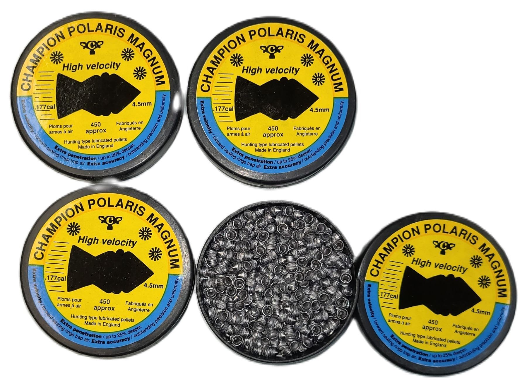 High Speed Pellets Champion Polaris Magnum .177 High Speed Pellets +/- 2250 Rds Made in ...
