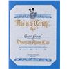 Image 2 : A Disney Alumni Club Charter Member Certificate.