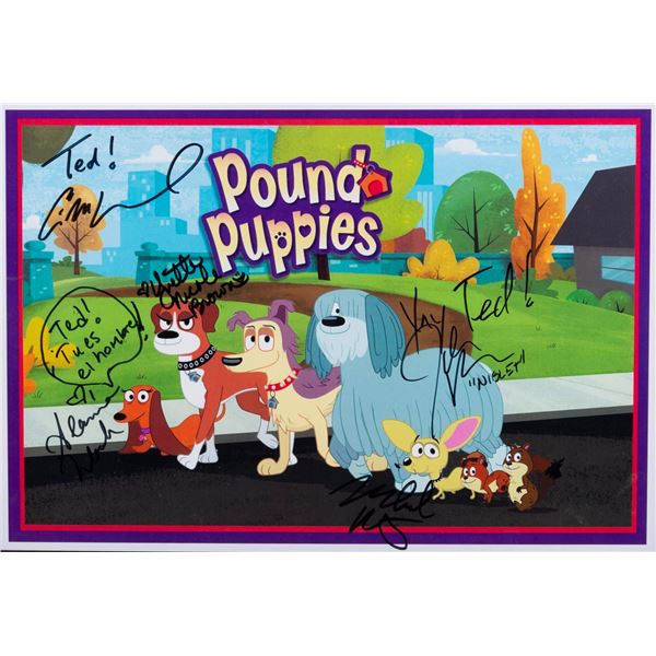 A Pound Puppies 2010 Multi-Signed Print.