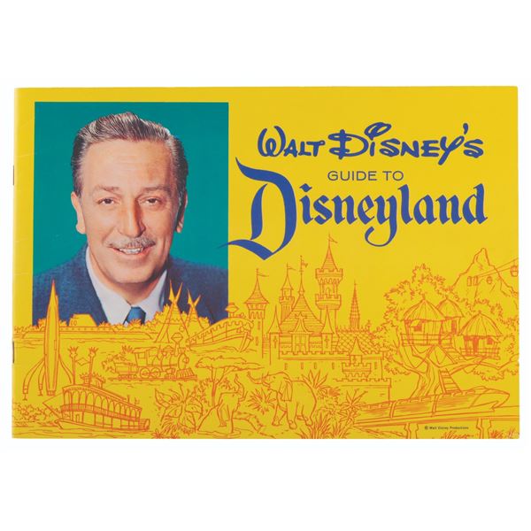 A 1962 Walt Disney's Guide to Disneyland.
