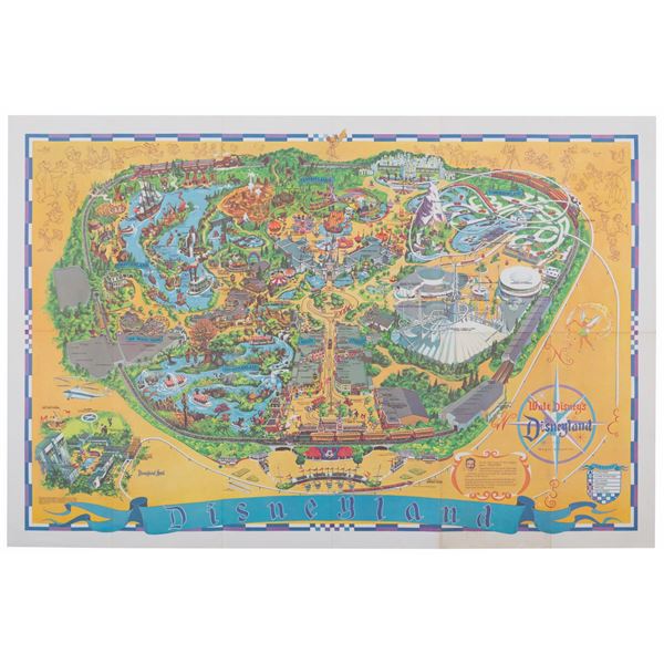A 1968 Disneyland Souvenir Map.