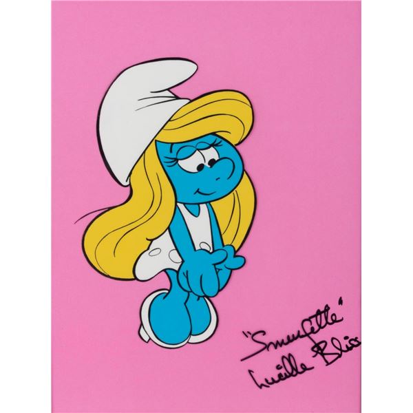 A Lucille Bliss Signed Smurfette Cel.