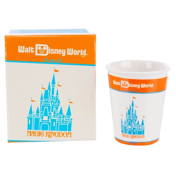 A Walt Disney World Retro Ceramic Cup with Box.