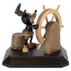 Image 2 : A Wooden Steamboat Willie Sculpture by ANRI.