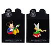 Image 1 : A Pair of Pin Trading Around The World Present Unwrapping Pins.