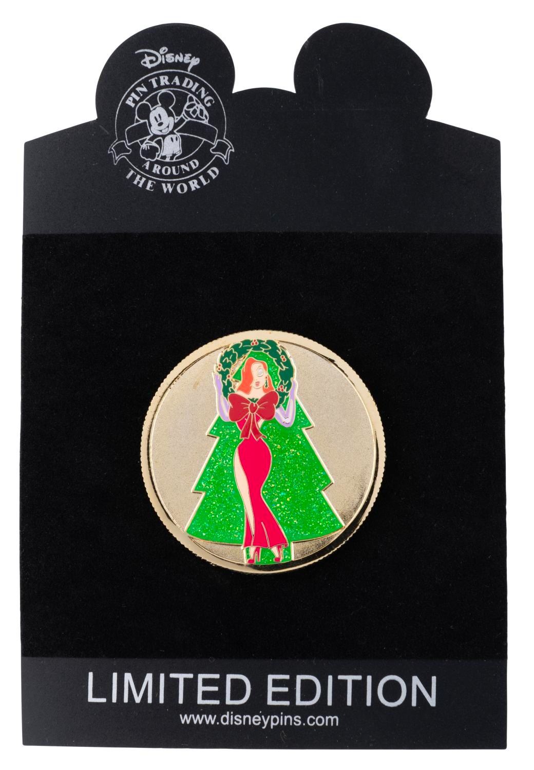 A Pin Trading Around The World Jessica Rabbit Christmas Pin.