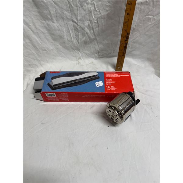 Boston KS pencil sharpener and three whole punch