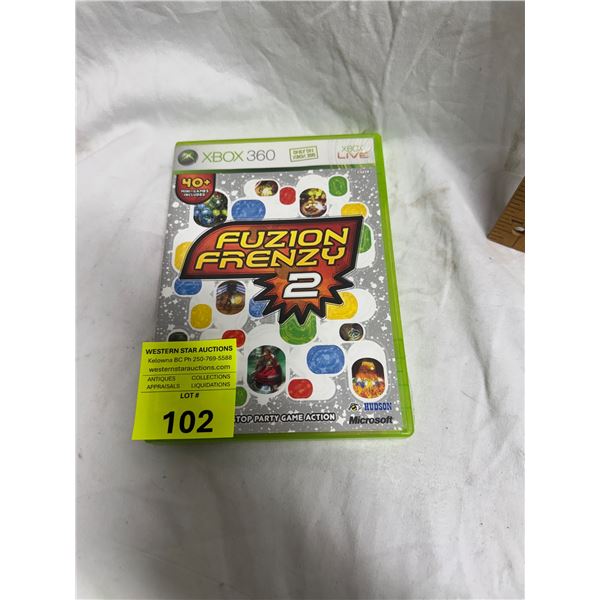 Xbox 360 fusion frenzy two