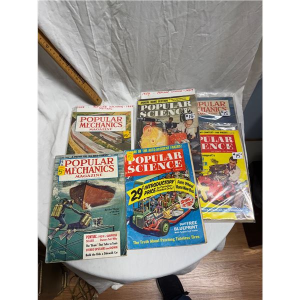 Popular mechanics magazines