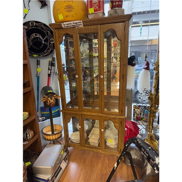 Display cabinet 38 1/4 inches 15" x 73 and three-quarter inches tall