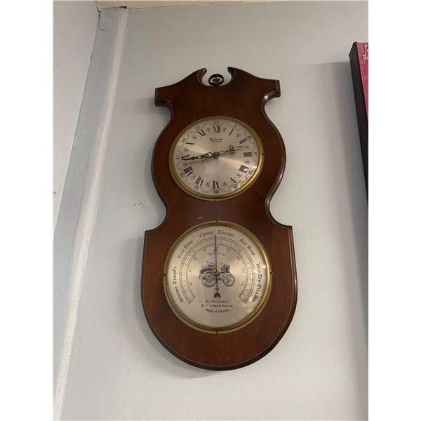 Bulova clock and barometer