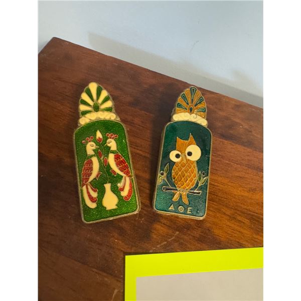 Cloissone spring clips