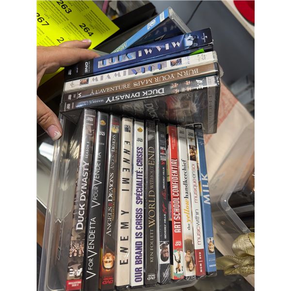 New sealed DVDs, Miami Vice season one not sealed