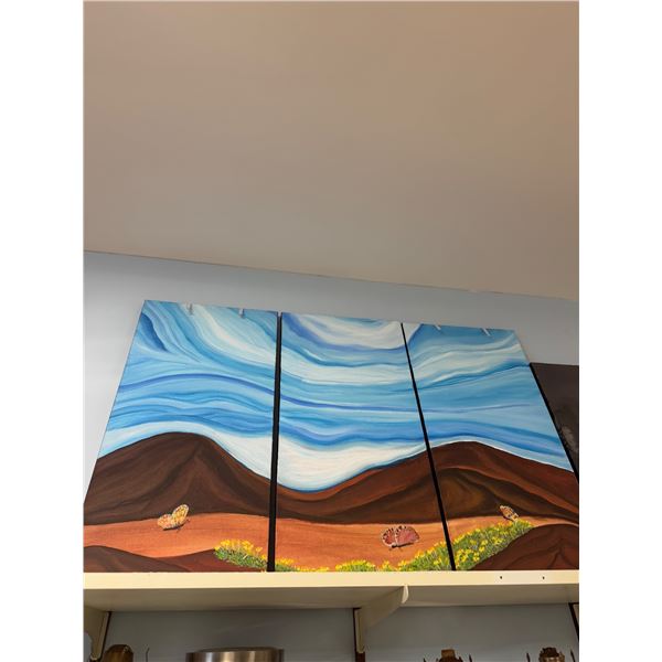 Three-piece canvas art