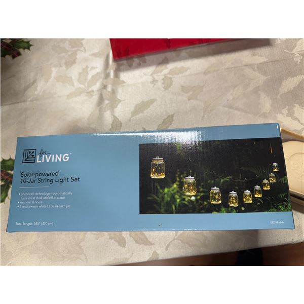 Solar power, 10 jars string lights set