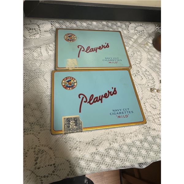 Players cigarette tins