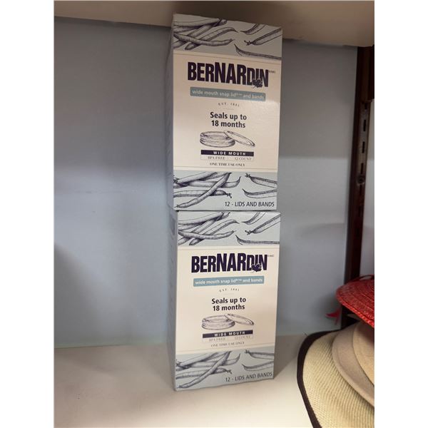 Bernardine widemouth snap lids and bands new