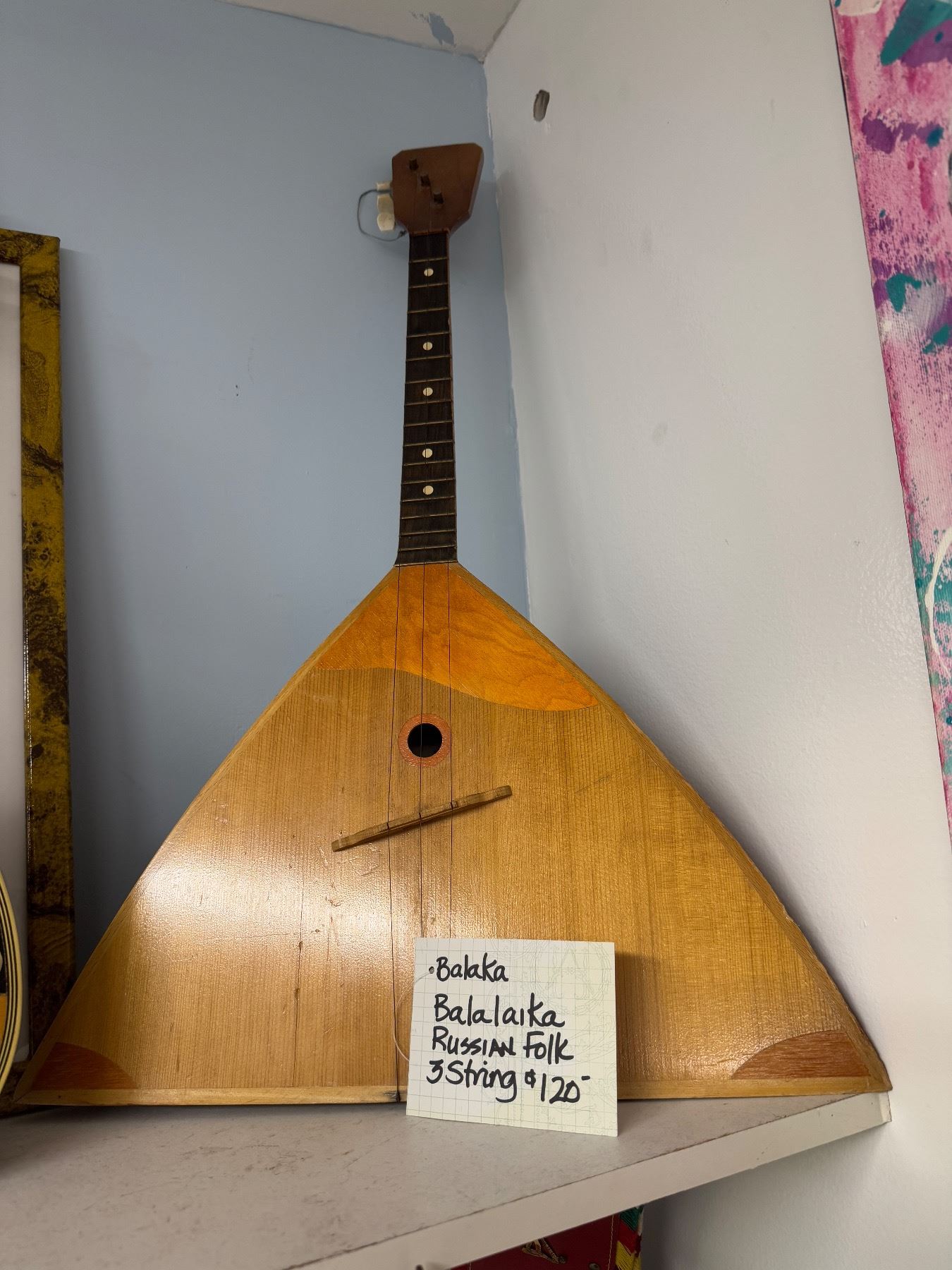 Balaka Russian folk three string musical instrument