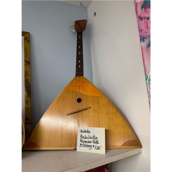 Balaka Russian folk three string musical instrument
