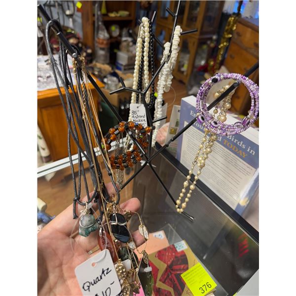 Assorted costume jewelry