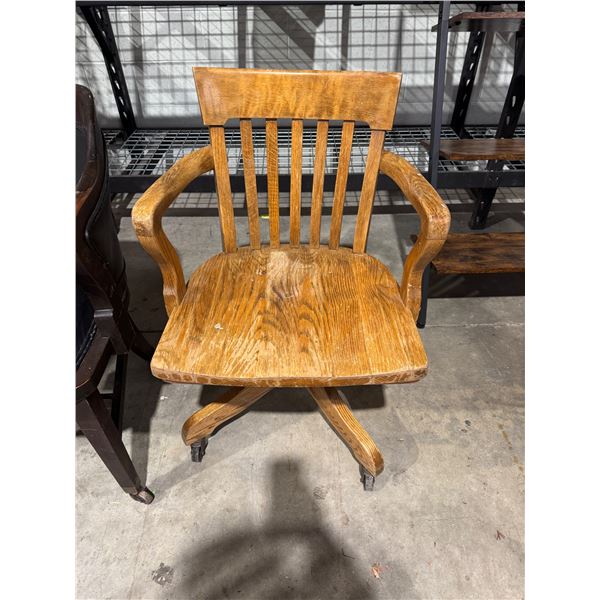 Oak Office Chair