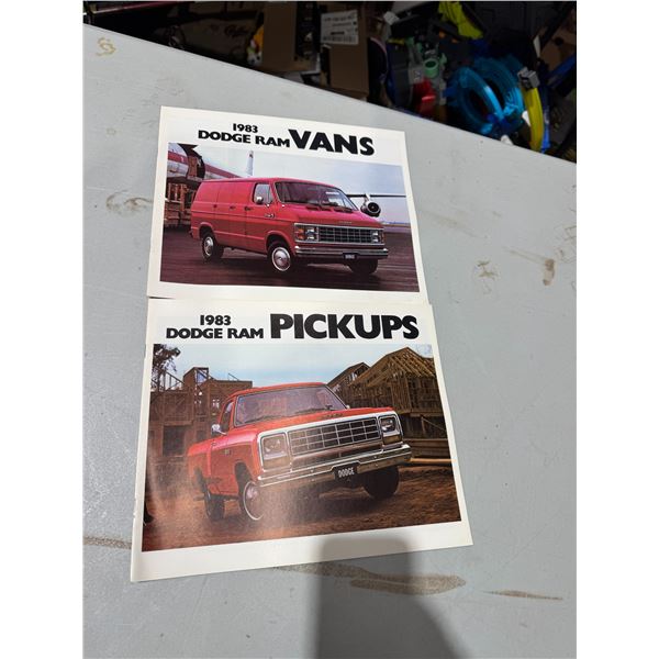 Dodge ram vans and pickups advertisements