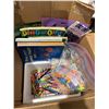Image 1 : Assorted crayons crafting, etc.