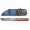 Image 1 : Indian Beaded Knife Sheath & Knife