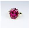 Image 2 : Stunning Rubellite Tourmaline and Diamond Ring