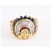 Image 1 : Bohlin 18kt Gold Indian Chief Ring.