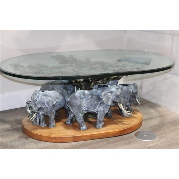 Fine Art Bronze Coffee Table.