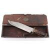 Image 2 : Large Bowie Knife with Case