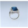 Image 3 : Magnificent Vivid London Blue Topaz and Diamond