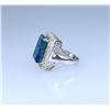 Image 5 : Magnificent Vivid London Blue Topaz and Diamond
