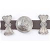 Image 4 : Mexican Sterling Silver Concho Belt.