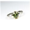 Image 2 : Radiant Natural Demantoid Garnet and Diamond