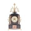 Antique Black Marble Clock.