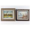 Image 1 : Lot of 2 Original Oil Paintings.